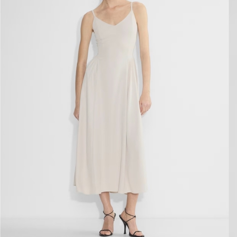 Aritzia • Technique Cream Pearl Midi Dress